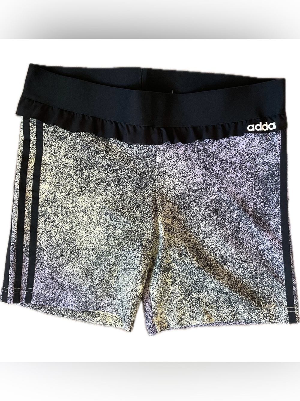 ** Adidas Feel Brillant  Black & Gray Speckled Women’s Athletic Shorts